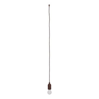 Lampara retro motivo madera con cordon 90cm
