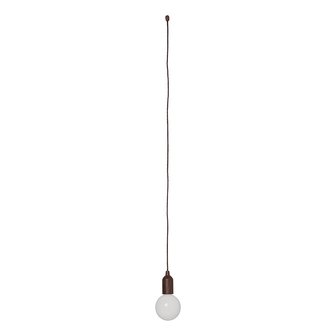 Lampara retro XL motivo madera con cordon 90cm
