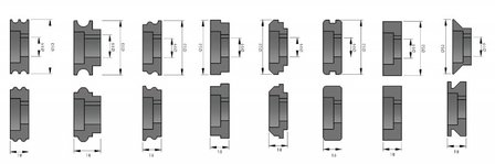 Dispositivo frontal manual de 0.8x110mm