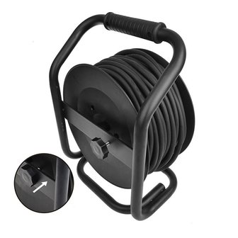 Enrollador de cable CEE 25M 3x1 5mm&sup2; (2x Schuko + 1x CEE)