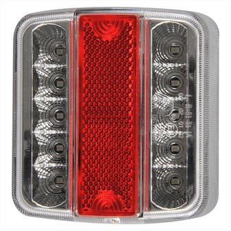 Luz trasera 4 funciones 98x105mm 14LED con conector EC de 5 pines