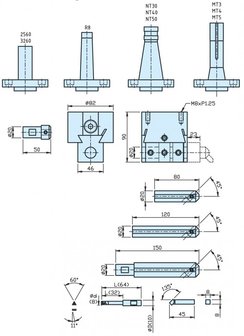 Juego de cabezal de corte mk/m DIN228