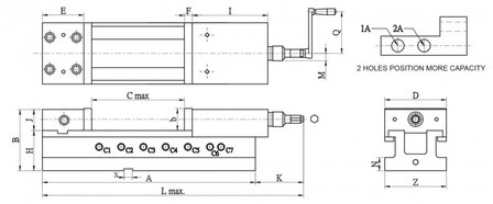 Pinza mec&aacute;nica-hidr&aacute;ulica para m&aacute;quina euroline 100mm