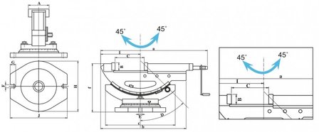 Pinza mec&aacute;nica para m&aacute;quina de 2 ejes - s&uacute;per abierta 110mm