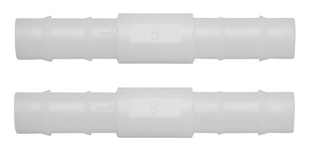 Water hose connector straight 10mm 2 pieces in blister