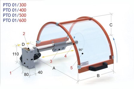 Tapa protectora para mandril de 300mm