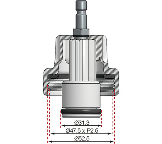 Adaptador N 15 para BGS 8027/8098:Ford, Mazda