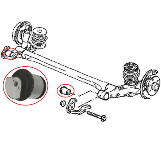 Juego de extractor de silentblocks para Opel / Vauxhall 5 piezas