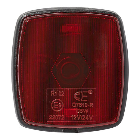 Luz de posicion trasera roja 65x60 mm PM