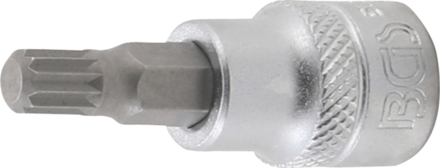 Punta de vaso entrada 10 mm (3/8) dentado multiple interior (para XZN) M8 - M12