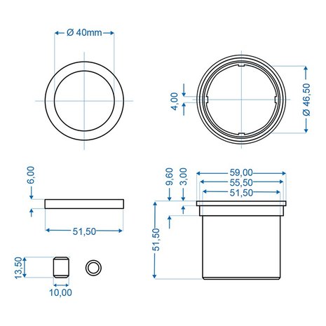 Cojinete deslizante para freno de inercia adecuado para Knott KF KR 7 5 - 10 - 13-20