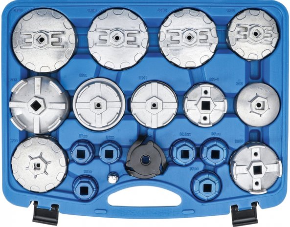 Juego de cazoletas para filtros de aceite 19 piezas