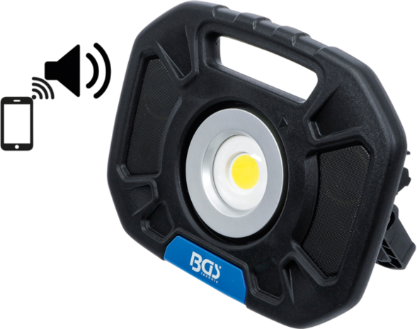 Lampara de trabajo LED COB 40W con altavoz integrado