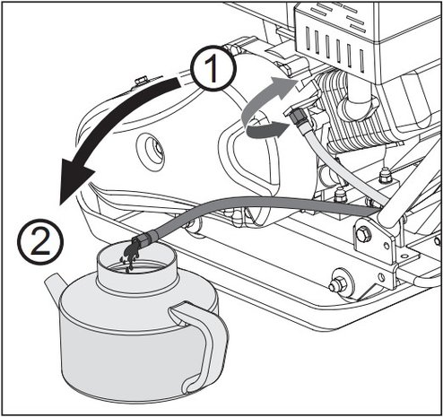 Placa vibratoria con motor de gasolina 8.2kn