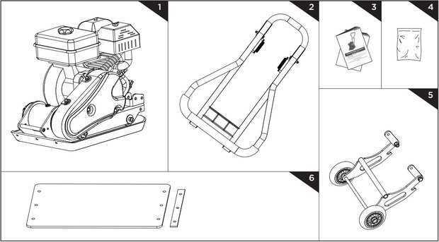 Placa vibratoria con motor de gasolina 8.2kn