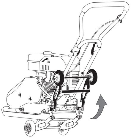 Placa vibratoria con motor de gasolina 8.2kn