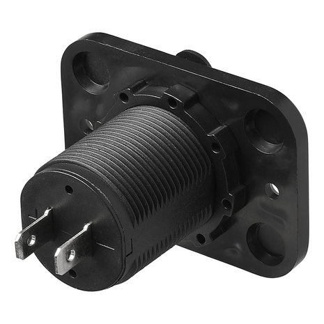 Caja de empotrar USB doble tipo A 3100mA 12V 24V