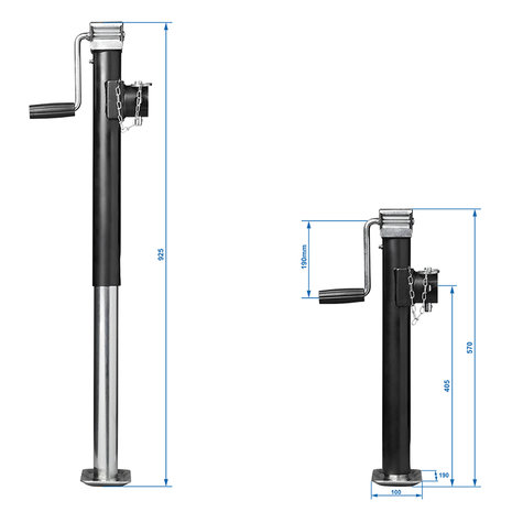 Pata de apoyo extensible para trabajo pesado SH57 5000