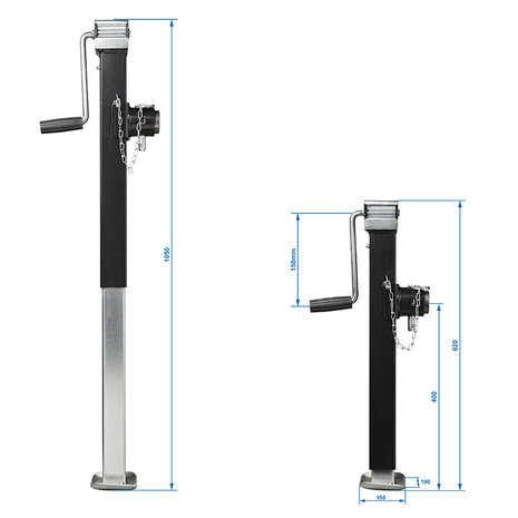 Pata de apoyo extensible para trabajo pesado SH62 5000