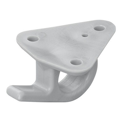 Gancho de cuerda de plastico con ojo 48x45mm x5 stuks