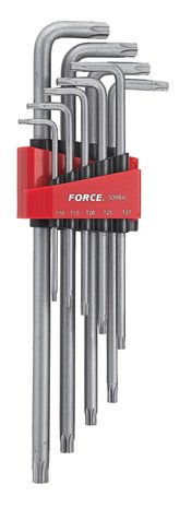 Conjunto de 9 teclas codos macho XL Torx