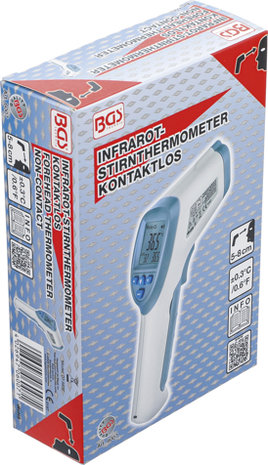 Termometro de fiebre para la frente sin contacto, por infrarrojos para personas + medici