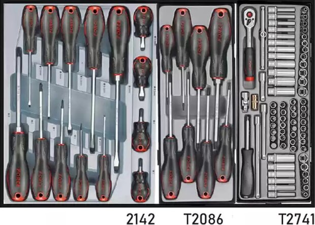 Carro de herramientas de 8 cajones con 325 herramientas (S&M)