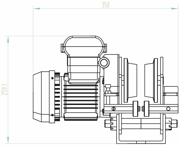 Polipasto electrico de cable 500/999kg