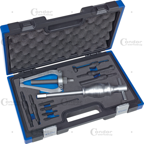 Juego de extractores de rodamientos para agujeros ciegos 11 piezas