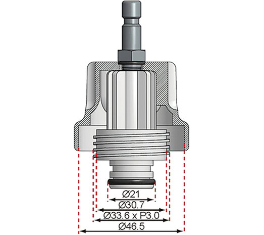 Adaptador Nº 19 para BGS 8027, 8098 para Toyota