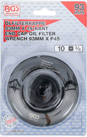 Llave de filtros de aceite 45 caras diametro 93 mm para Audi, VW