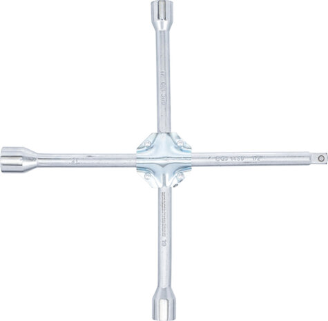 Llave de cruz para automoviles para autos cuadrado 17 x 19 x 21 x 12,5 mm (1/2)