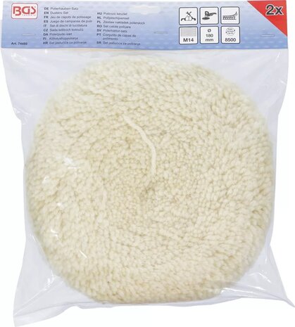 Juego de campanas de pulir Ø 180 mm 2 piezas