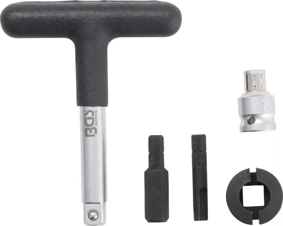 Juego de llaves universal para el servicio de cambio de aceite para tapones de drenaje de aceite de plastico propulsion hexagonal exterior de (