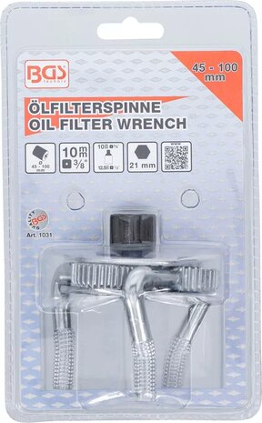 Llave de filtros de aceite de 3 patas para filtros de aceite Ø 60 - 100 mm