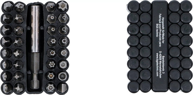 Juego de puntas cortas (1/4) varios perfiles 33 piezas