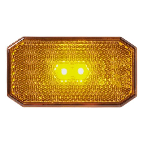 Luz de posicion lateral 12 24V naranja 80 x 44 mm LED