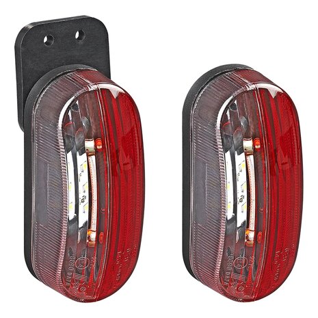 Luz de ancho LED roja blanca izquierda