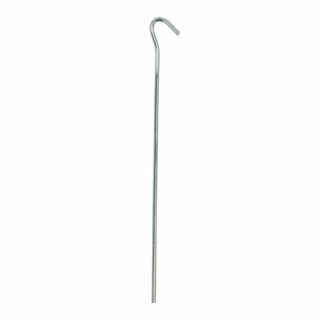 Estaca de tienda de metal de 25 cm con ojo abierto