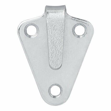 Gancho de cuerda de metal curvado de 40x45 mm