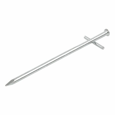 Pasador de roca de 17 cm de metal con pasador transversal soldado