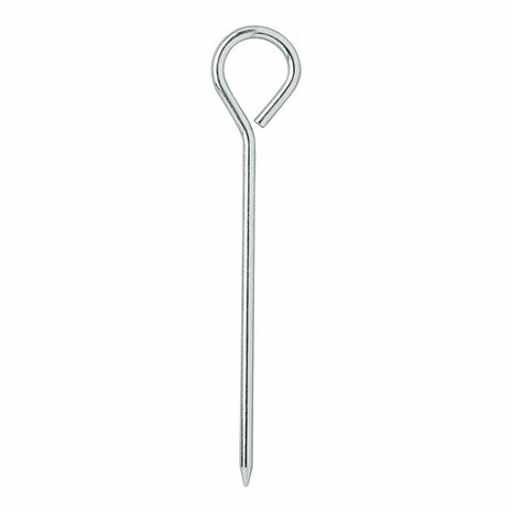 Estaca de tienda de aluminio de 19 cm con ojo