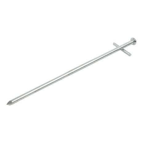 Pasador de roca de 23 cm de metal con pasador transversal soldado