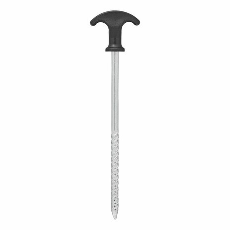 Piqueta de tienda 20,5 cm de acero galvanizado con rosca x10 unidades