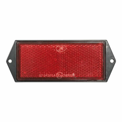 Reflector rojo 104x40mm montaje con tornillos