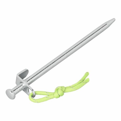 Piqueta de roca 20 cm acero galvanizado con gancho en L Heavy Duty x10 unidades