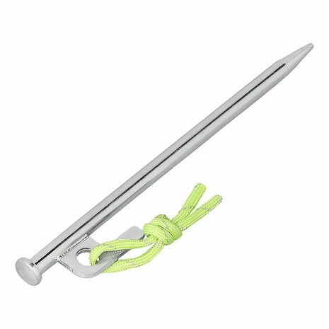 Piqueta de roca 20 cm acero galvanizado con gancho en forma de P Heavy Duty x10 unidades