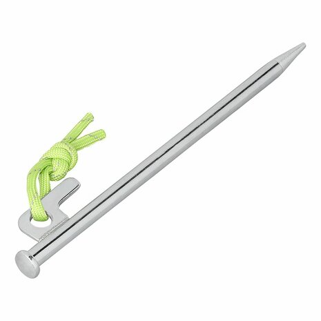 Piqueta de roca 20 cm acero galvanizado con gancho en forma de P Heavy Duty x10 unidades