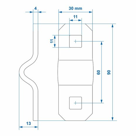Soporte de montaje para anillo D de 10 mm x10 piezas