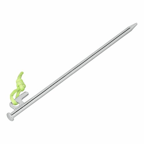 Piqueta de tierra 30 cm de acero galvanizado con gancho en P Heavy Duty x10 unidades